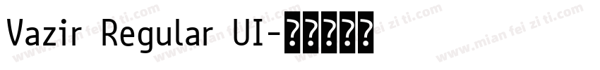 Vazir Regular UI字体转换